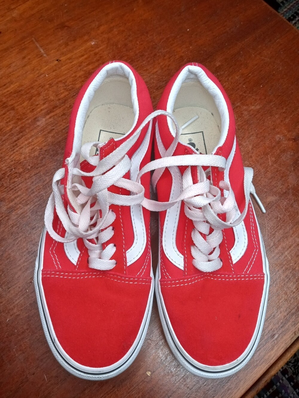 Vans Unisex Off The Wall 500714 Suede Shoes Sneakers Size Men 4.5/ Women 6 Red